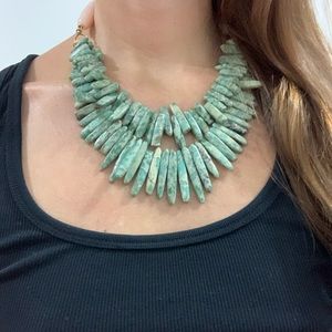 Turquoise stone necklace